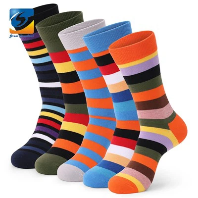 Модные полосатые дизайнерские бамбуковые носки